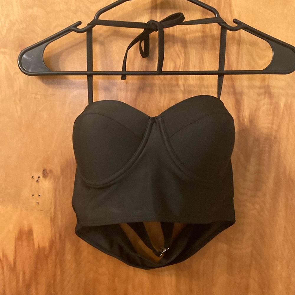 Old Navy Black Bandeau Swim Top
